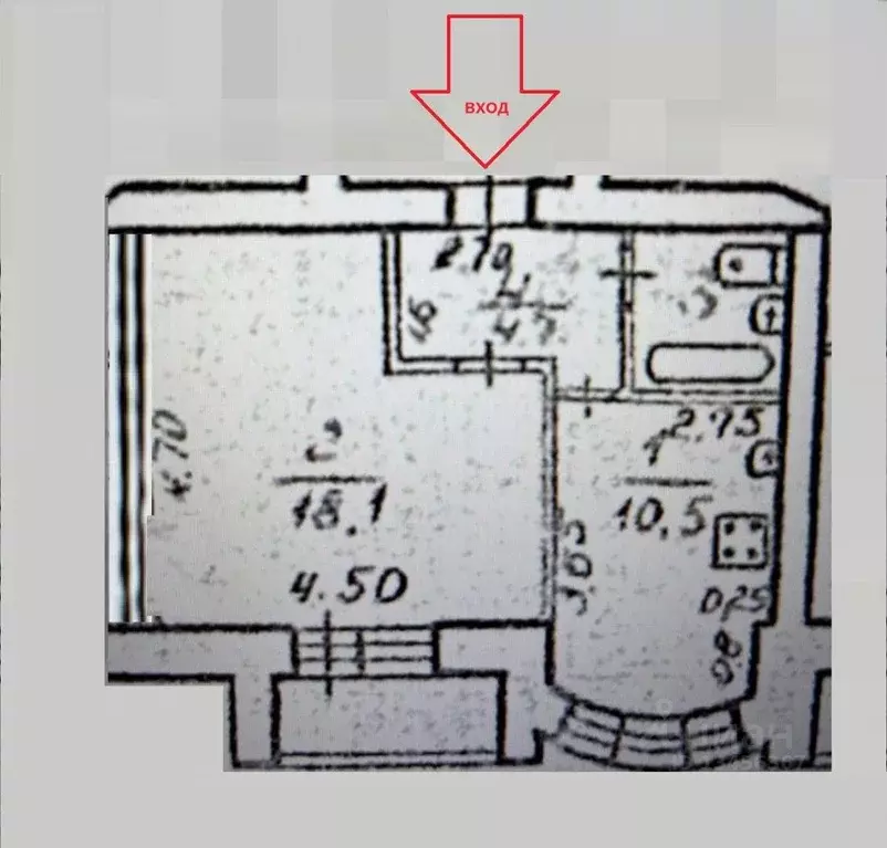 1-к кв. Коми, Сыктывкар Советская ул., 1 (36.8 м) - Фото 2