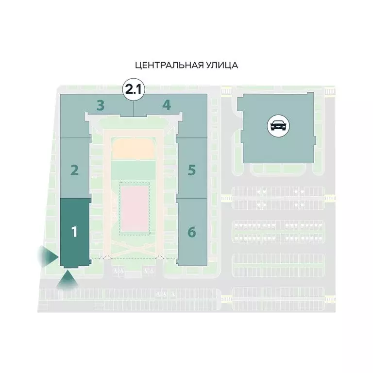 2-комнатная квартира: городской посёлок Новоселье, ЖК Полис Новоселье ... - Фото 2