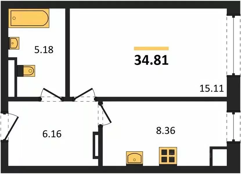 Комната Крым, Евпатория городской округ, Заозерное пгт ул. Морская, 18 ... - Фото 2