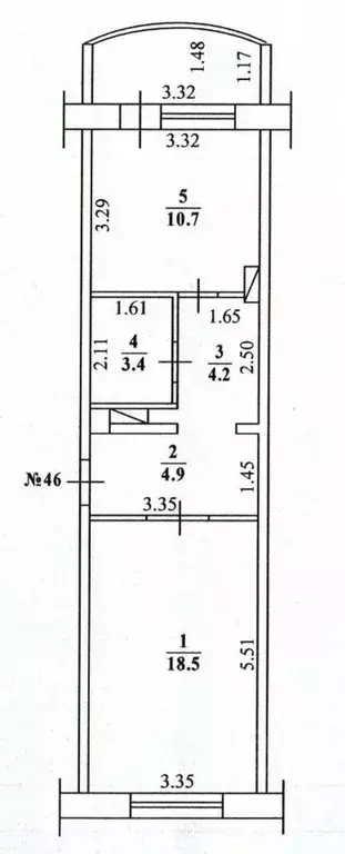 1-к кв. Саха (Якутия), Якутск ул. Лермонтова, 100/1 (44.0 м) - Фото 1