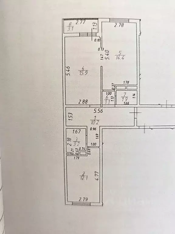 2-к кв. Ростовская область, Ростов-на-Дону ул. Нансена, 83с3 (61.9 м) - Фото 1