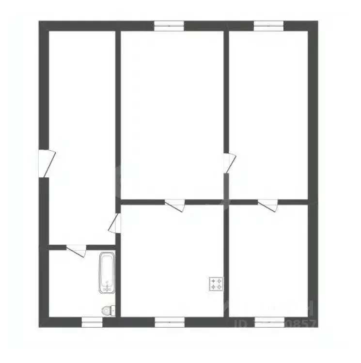 Дом в Воронежская область, Борисоглебск Авиационная ул., 77 (62 м) - Фото 1
