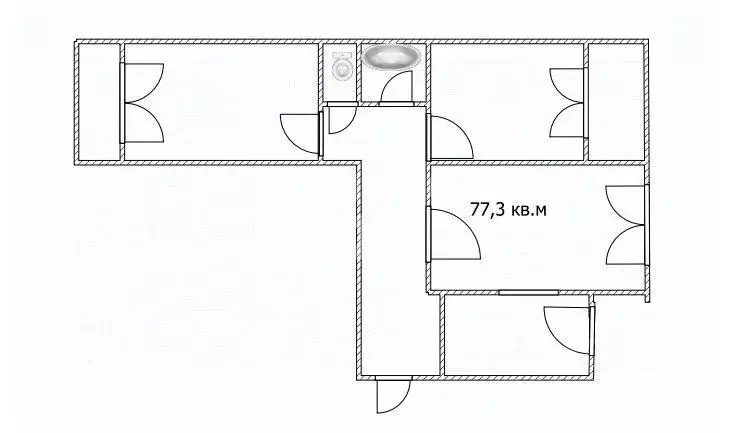 3-к кв. Томская область, Томский район, д. Кисловка, Северный мкр ул. ... - Фото 2