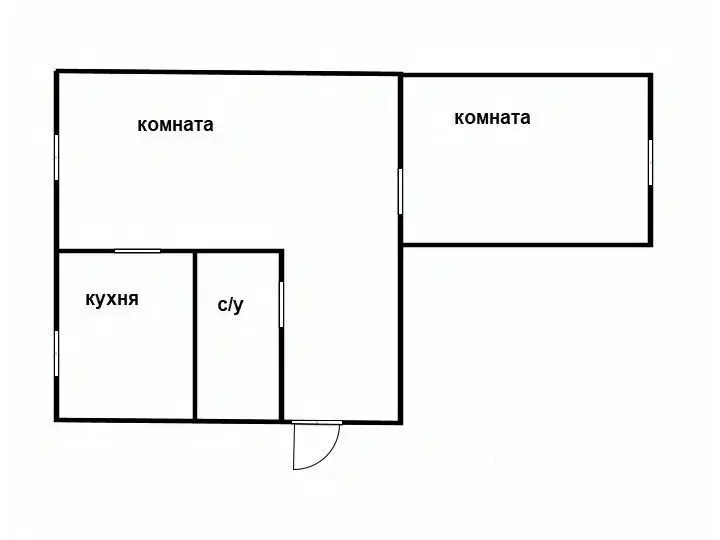 2-к кв. Приморский край, Уссурийск ул. Губрия, 12 (44.2 м) - Фото 1