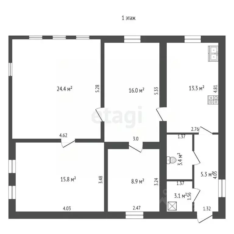 Дом в Мордовия, с. Лямбирь ул. Гагарина, 25 (150 м) - Фото 2