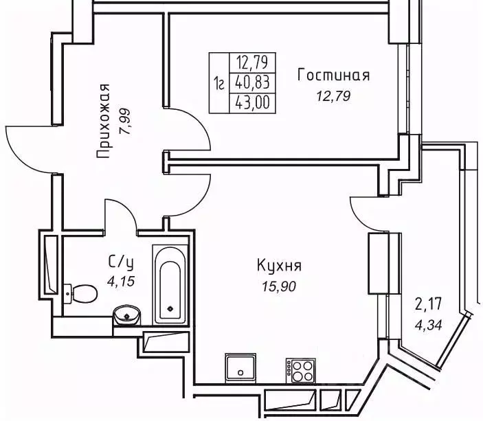 1-к кв. Саха (Якутия), Якутск 11-й кв-л,  (43.0 м) - Фото 0