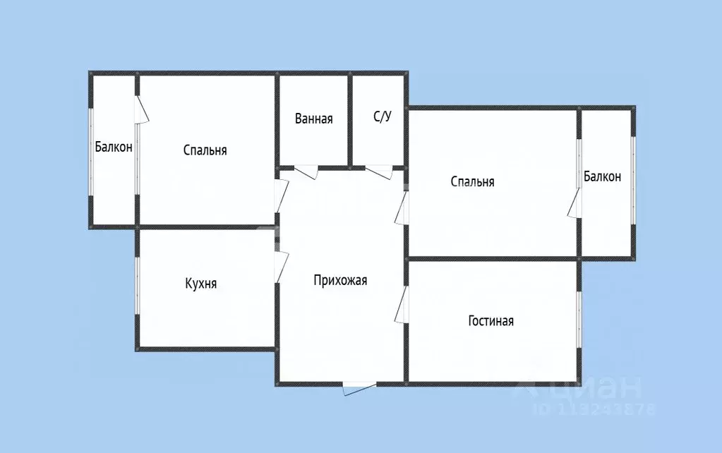 3-к кв. Дагестан, Махачкала ул. Абдуллы Алиева, 49 (66.0 м) - Фото 1