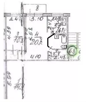 Аукцион: 3-к. квартира, 58,4 м, 2/5 эт. - Фото 0