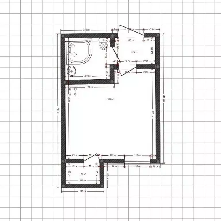 Студия Краснодарский край, Краснодар пос. Березовый, ул. Ивана ... - Фото 1