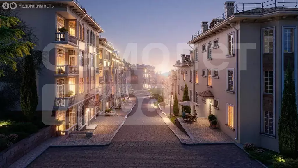 Квартира-студия: Алушта, Базарный переулок, 1А (39 м) - Фото 1