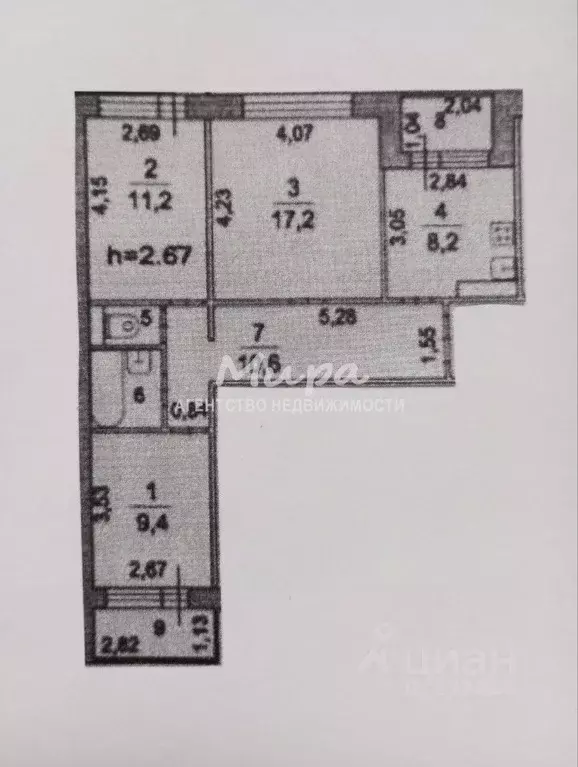 3-к кв. Московская область, Люберцы городской округ, Томилино пгт, ... - Фото 2