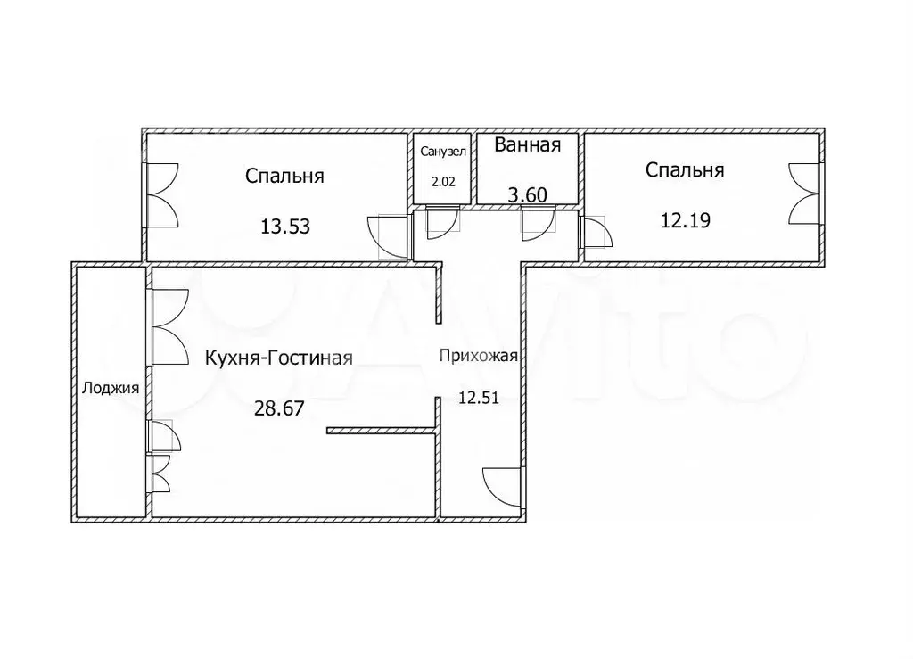 3-к. квартира, 85 м, 5/16 эт. - Фото 0