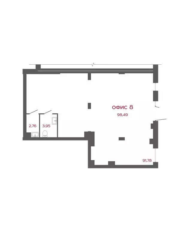 Помещение свободного назначения (98.49 м) - Фото 2