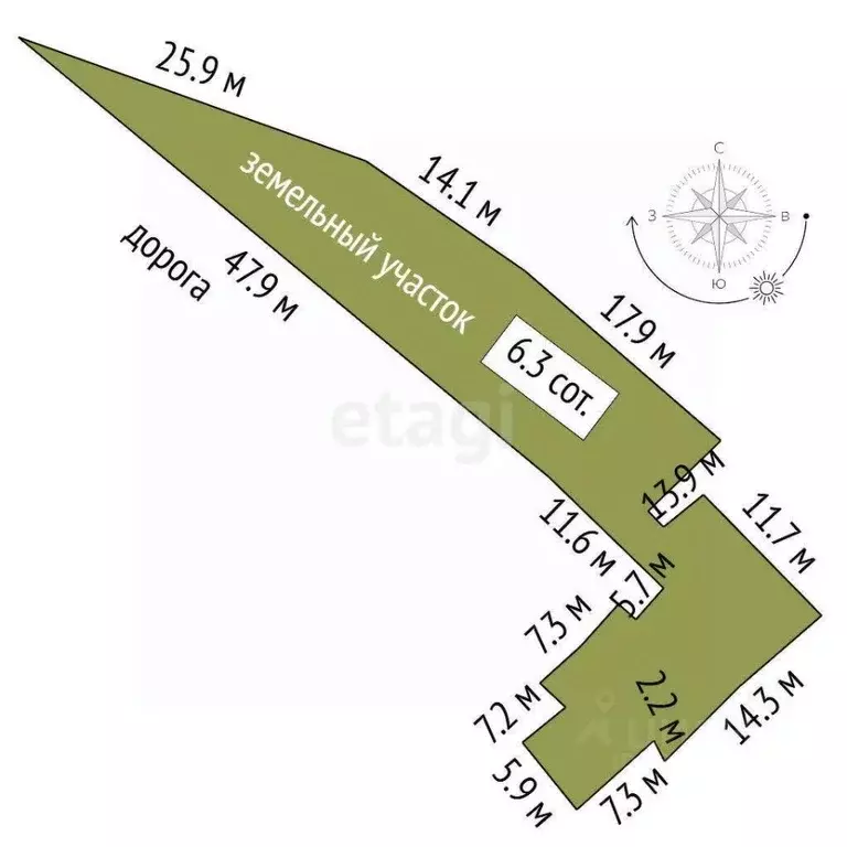 Участок в Тюменская область, Тюмень Воронина мкр, ул. Деревенская ... - Фото 2