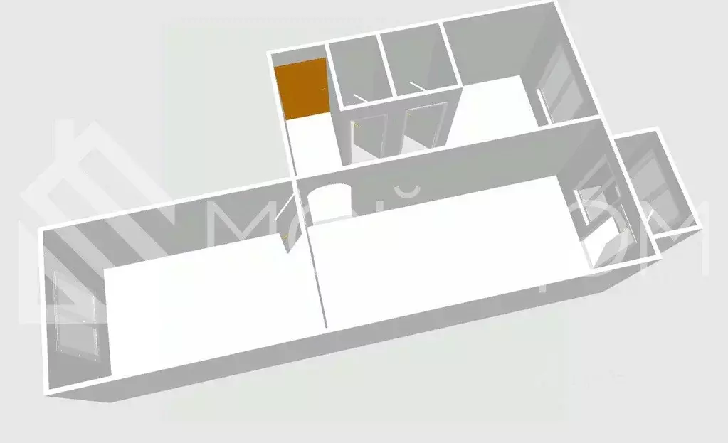 2-к кв. Сахалинская область, Южно-Сахалинск Хабаровская ул., 16 (44.0 ... - Фото 1