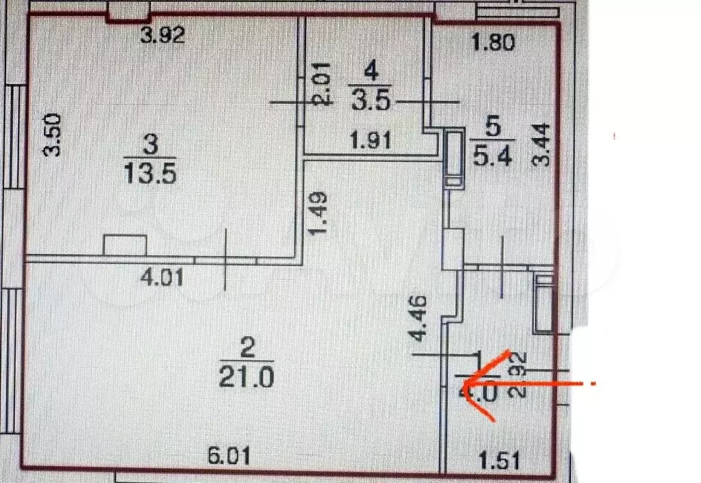 1-к. квартира, 47,4 м, 2/8 эт. - Фото 0