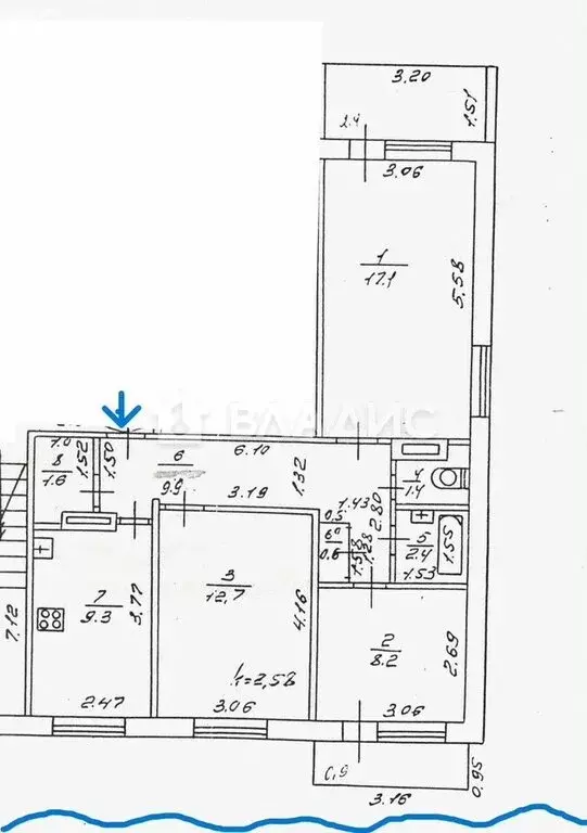3-комнатная квартира: Нижний Новгород, жилой район Мещерское Озеро, ... - Фото 2