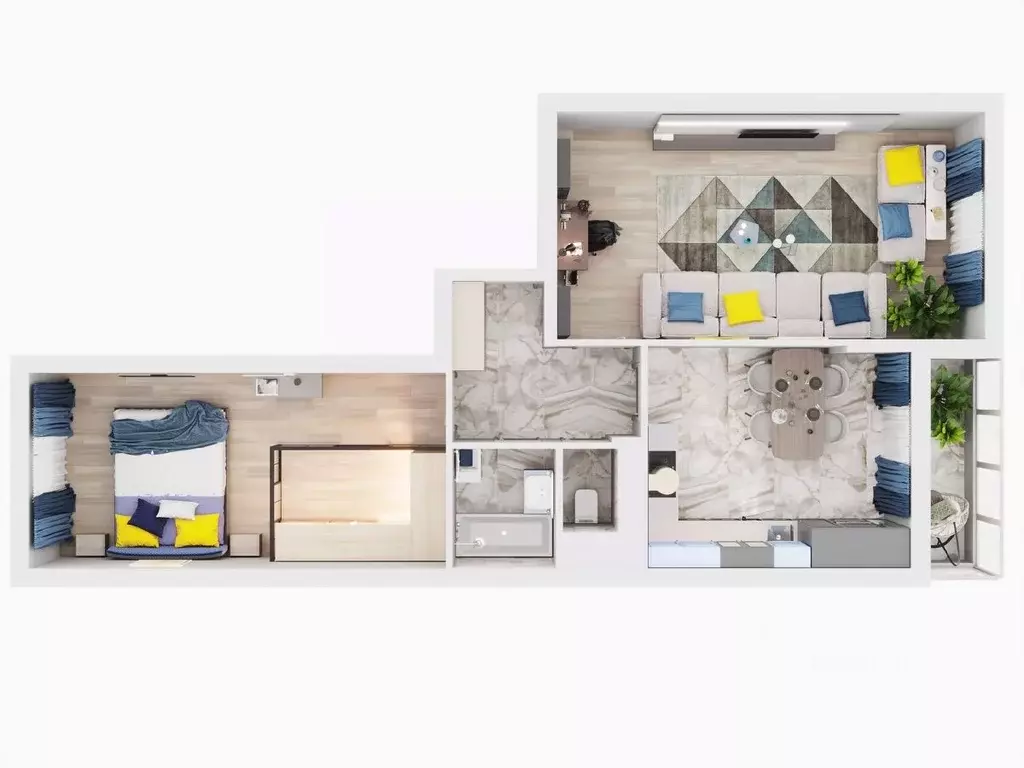 2-к кв. Липецкая область, Липецк Минская ул., 6Б (74.7 м) - Фото 1