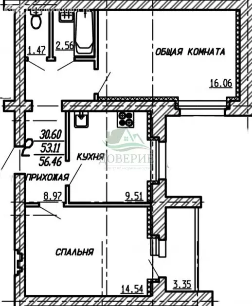 2-комнатная квартира: Тамбов, Астраханская улица, 181Вк1 (60.42 м) - Фото 1