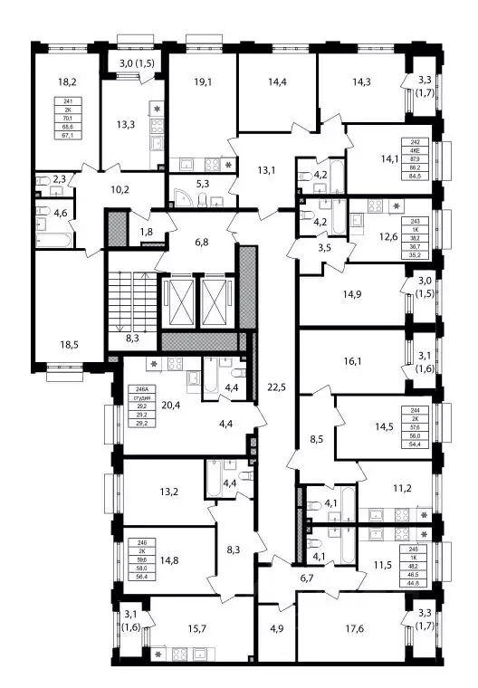 2-к кв. Москва Михалковская ул., 48к1 (55.8 м) - Фото 1