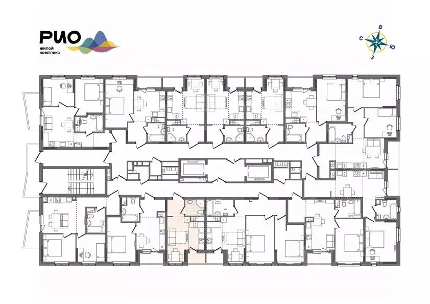 Студия Удмуртия, Ижевск Воткинский жилрайон, Рио жилой комплекс, 2 ... - Фото 2