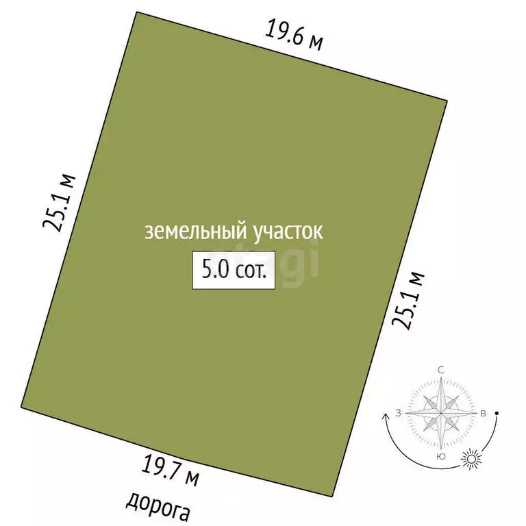 Участок в Новый Уренгой, ДНТ Северный Берег (4.98 м) - Фото 1