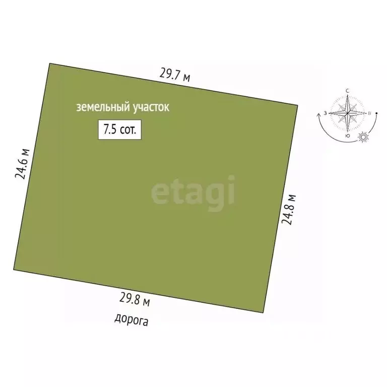 Участок в Марий Эл, Медведевский район, Знаменское с/пос, д. Паганур  ... - Фото 2