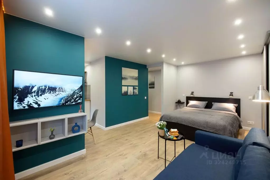 1-к кв. Мурманская область, Мурманск Октябрьская ул., 36 (33.0 м) - Фото 1