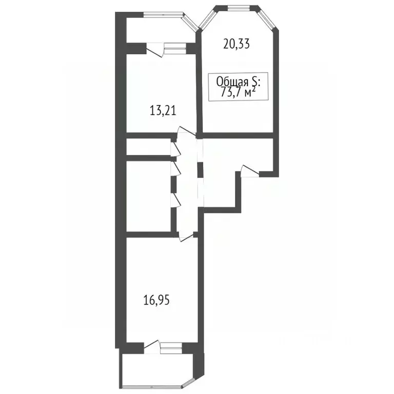 2-к кв. Брянская область, Брянск просп. Станке Димитрова, 65 (73.5 м) - Фото 1