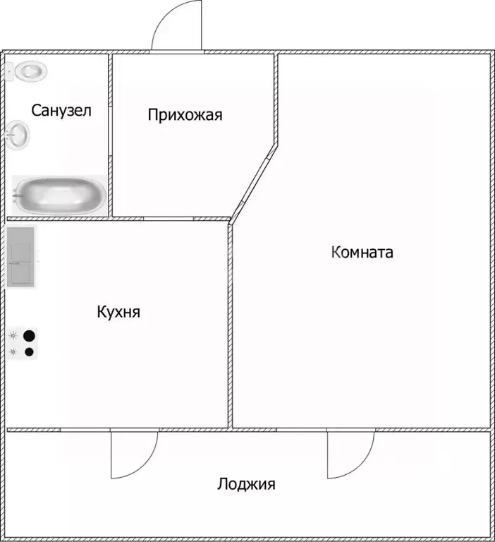 1-к кв. Адыгея, Майкоп ул. Чкалова (39.5 м) - Фото 1