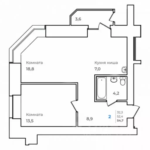 2-к кв. Амурская область, Благовещенск Зейский Бульвар жилой комплекс ... - Фото 0