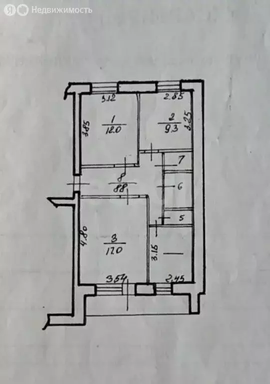 3-комнатная квартира: Ишимбай, улица Богдана Хмельницкого, 12 (63.5 м) - Фото 1
