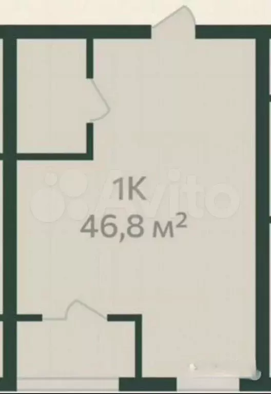 2-к. квартира, 46,8 м, 3/16 эт. - Фото 0
