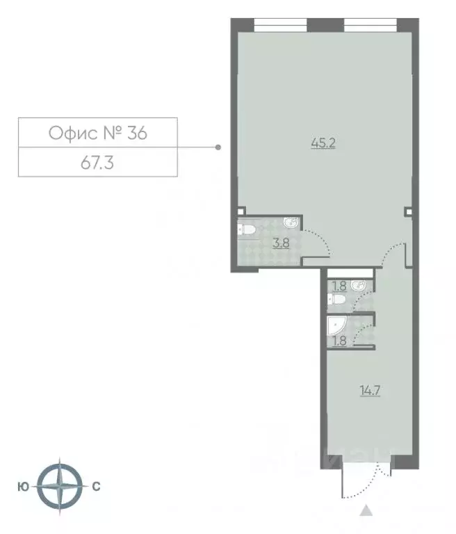 Помещение свободного назначения в Москва 2-й этап тер., Лучи жилой ... - Фото 1