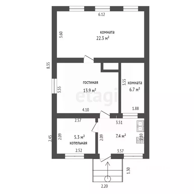 3-к кв. Краснодарский край, Темрюкский район, пос. Сенной ... - Фото 2