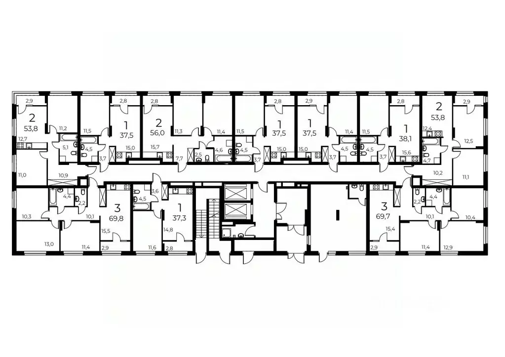 2-к кв. Нижегородская область, Нижний Новгород ул. Коперника, 7 (52.5 ... - Фото 1