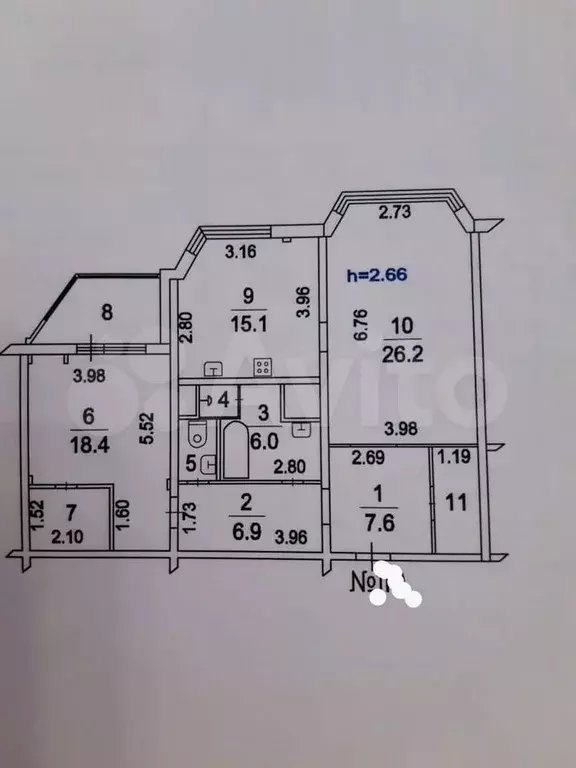 2-к. квартира, 89,4 м, 5/25 эт. - Фото 0