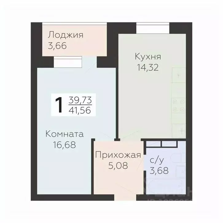 1-к кв. Орловская область, Орел ул. Панчука, 83 (41.56 м) - Фото 0