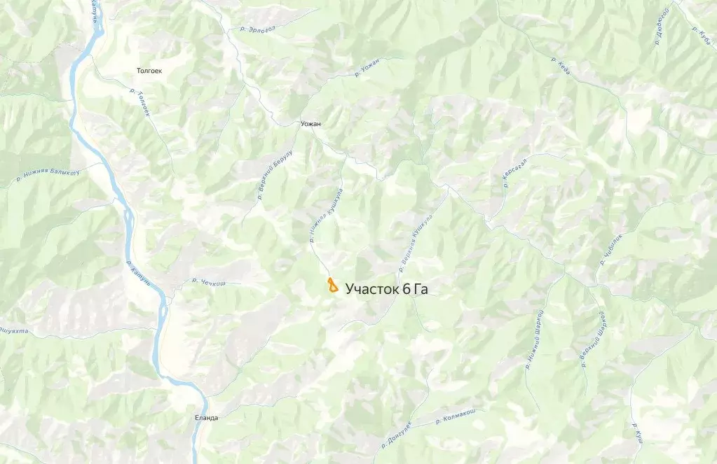 Участок в Алтай, Чемальский район, с. Еланда Новая ул. (662.6 сот.) - Фото 0