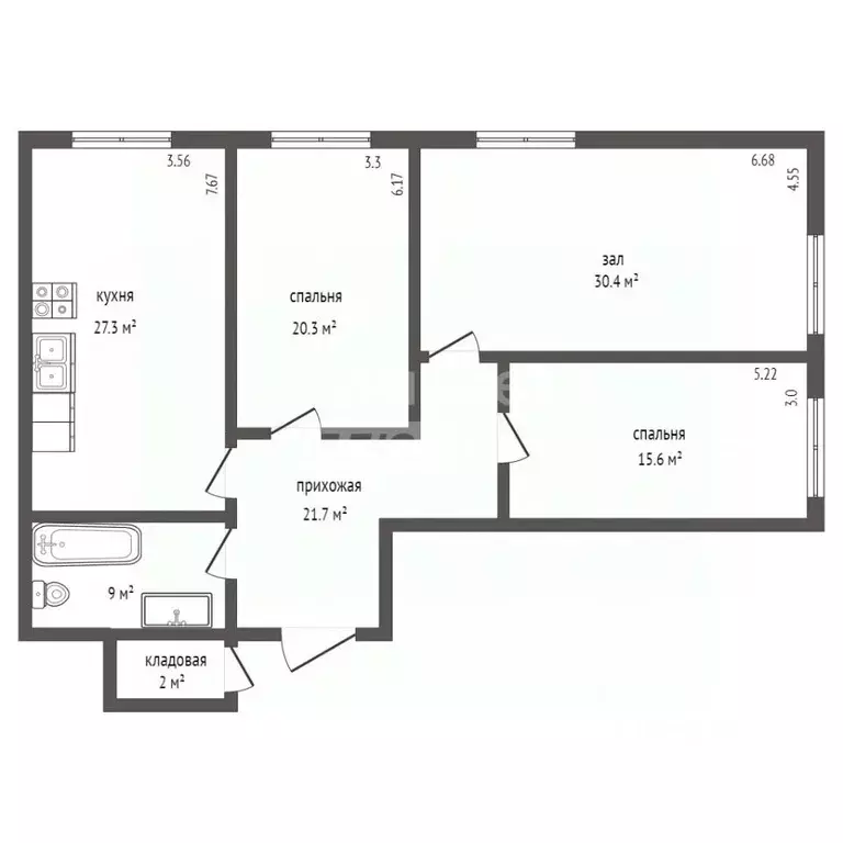 3-к кв. Дагестан, Дербент ул. Сальмана, 100Б (126.3 м) - Фото 1