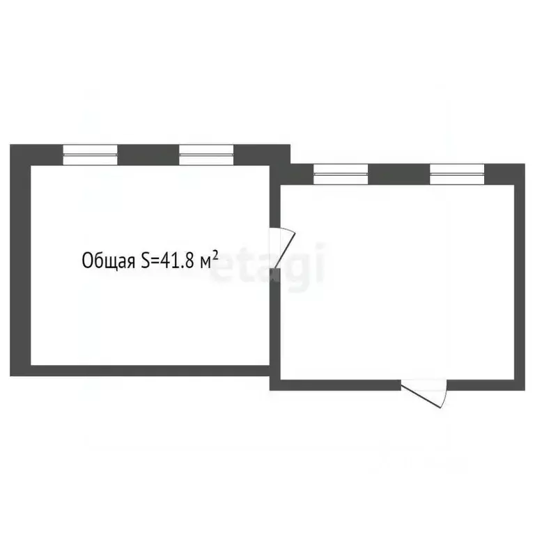 2-к кв. Томская область, Томск ул. Кулева, 32 (41.8 м) - Фото 2