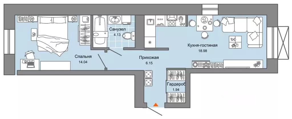 2-к кв. Свердловская область, Екатеринбург Широкая Речка мкр, Лес ... - Фото 0