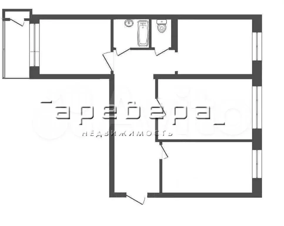 3-к. квартира, 67,5 м, 9/9 эт. - Фото 0