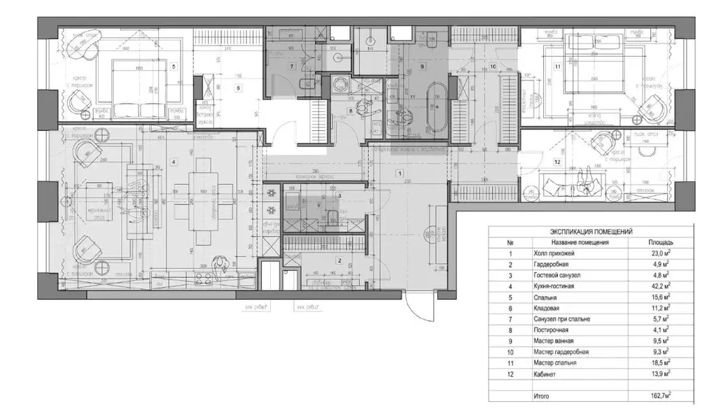 3-к кв. Москва Софийская наб., 18 (163.4 м) - Фото 2
