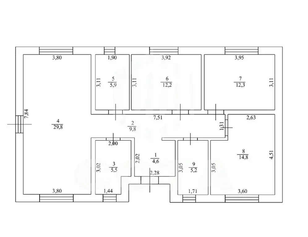 Дом в село Новая Усмань, Ленская улица, 12 (110 м) - Фото 2