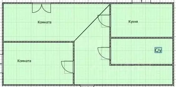 2-к кв. Сахалинская область, Холмский городской округ, с. Правда ул. ... - Фото 2