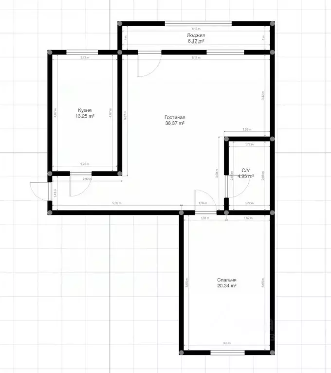 2-к кв. Кабардино-Балкария, Нальчик ул. Шарданова, 48 (82.8 м) - Фото 1