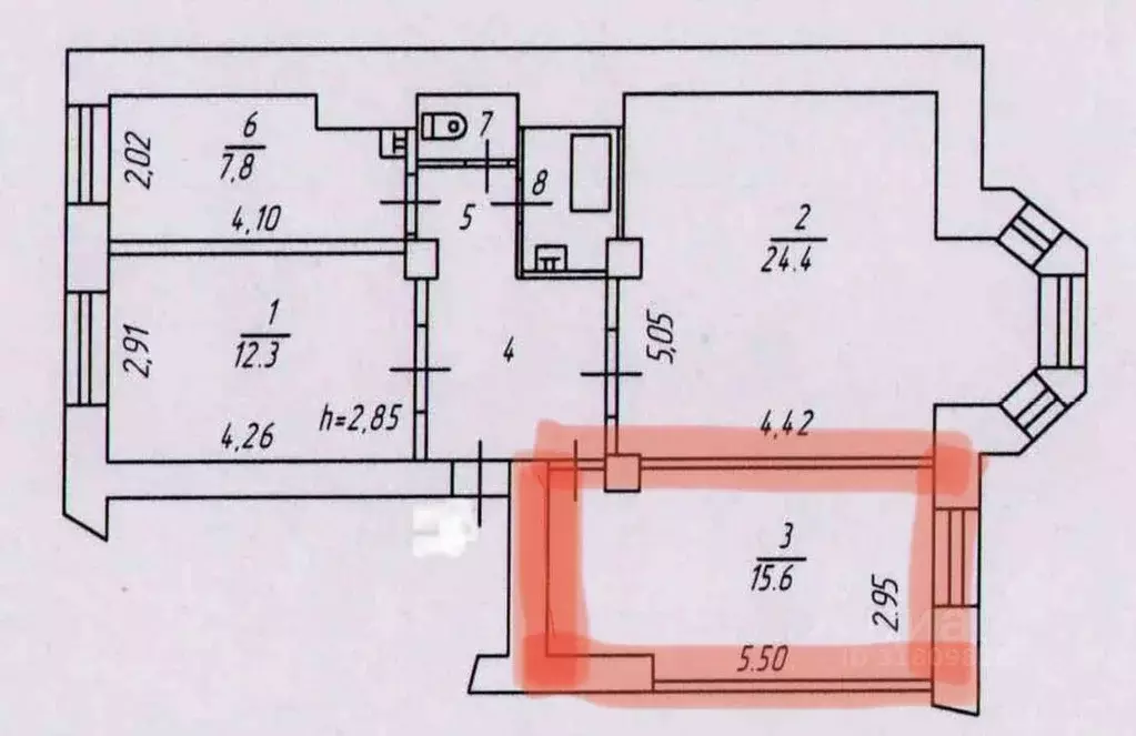 Комната Мурманская область, Оленегорск ул. Мира, 15 (15.6 м) - Фото 1
