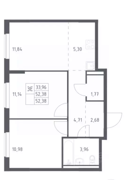 2-к кв. Московская область, Мытищи ул. Стрельбище Динамо, 10 (56.0 м) - Фото 1