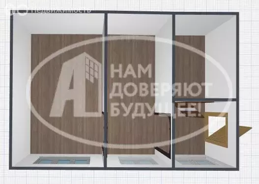 2-комнатная квартира: Кудымкар, улица Степана Разина, 9 (37.2 м) - Фото 0